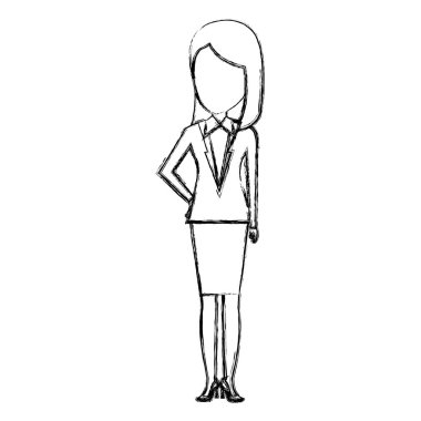 güzel iş kadını avatar karakter