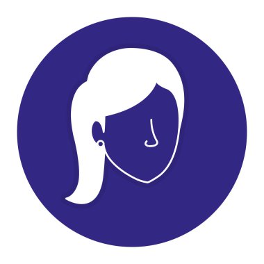 güzel bir kadın baş avatar karakter