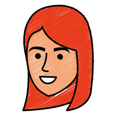 güzel bir kadın baş avatar karakter