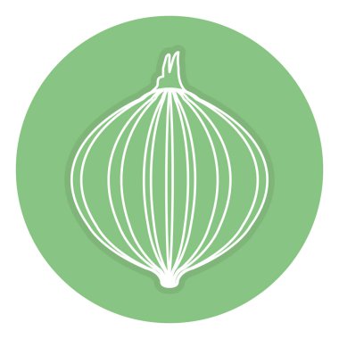 soğan taze izole simgesi