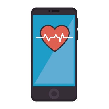 tıbbi app simgesi ile Smartphone