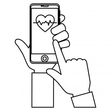 tıbbi app simgesi ile Smartphone