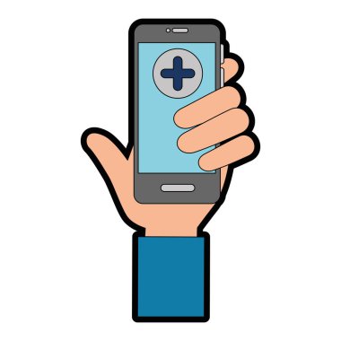 tıbbi app simgesi ile Smartphone