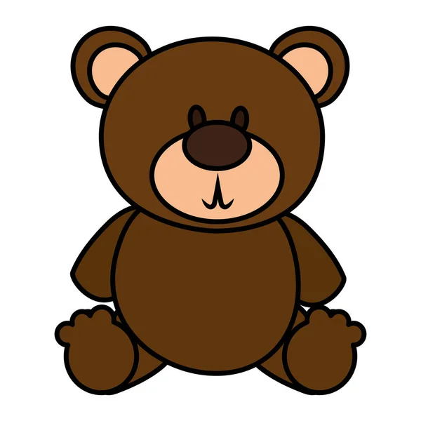 Björn teddy isolerade ikonen — Stock vektor