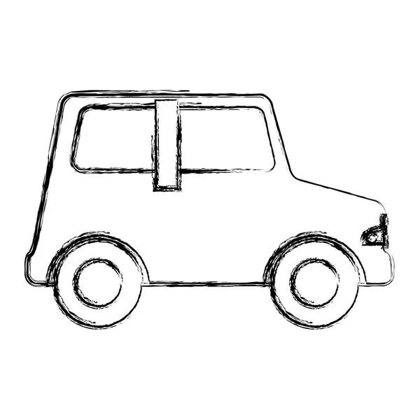 Coche vehículo aislado icono — Vector de stock