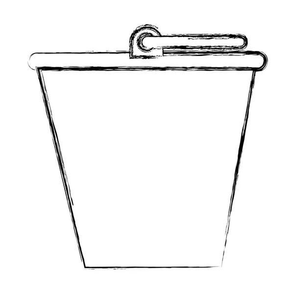 沙桶孤立的图标 — 图库矢量图片