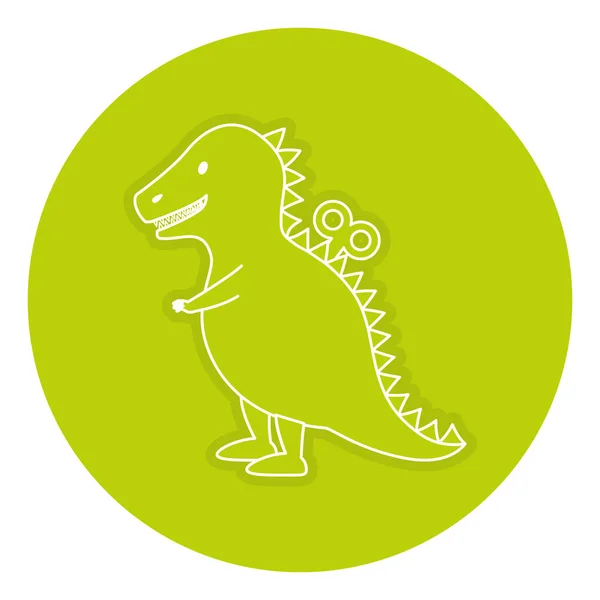 T-rex jouet icône isolée — Image vectorielle