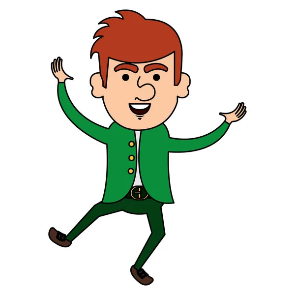 Ícone de caráter avatar leprechaun — Vetor de Stock