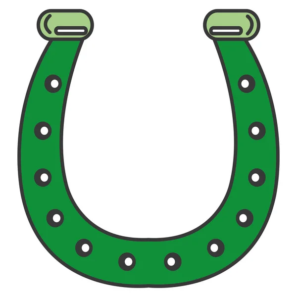 Horseshoe saint patrick ikonen — Stock vektor