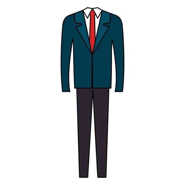 Elegante traje de oficina icono — Vector de stock