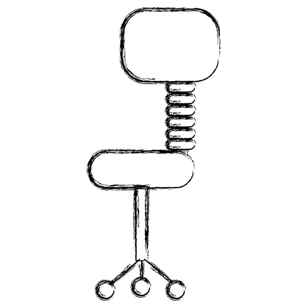 Izolované ikonu Office židle — Stockový vektor