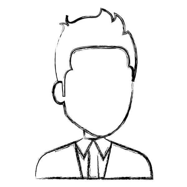 Elegant businessman avatar character — Stock Vector