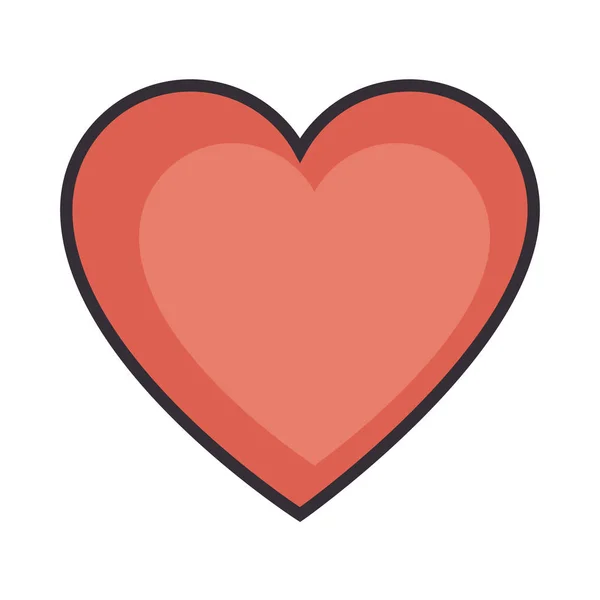 Hjerte ikon billede – Stock-vektor