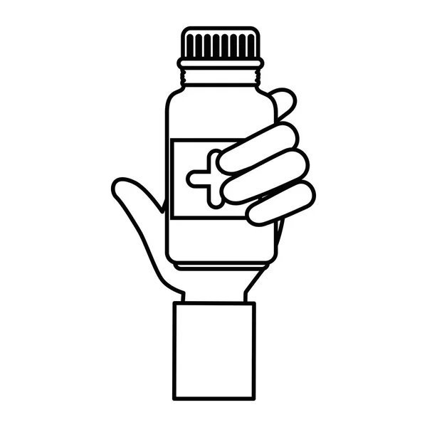 Ícone garrafa de medicina — Vetor de Stock