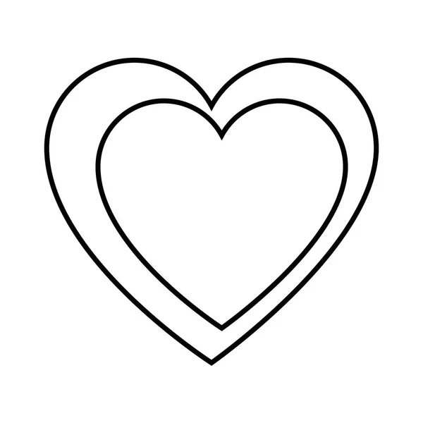 Herzsymbolbild — Stockvektor