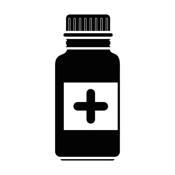 Medicine drugs bottle — Stock Vector