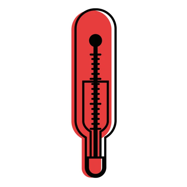 Thermomètre médical isolé — Image vectorielle