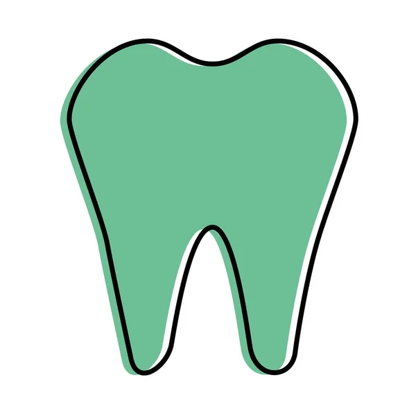 Símbolo de cuidados dentários — Vetor de Stock