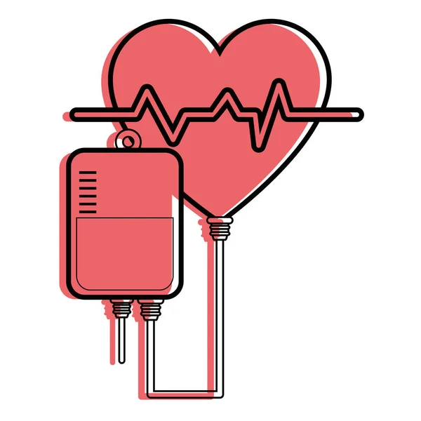 Corazón y cardiología — Vector de stock