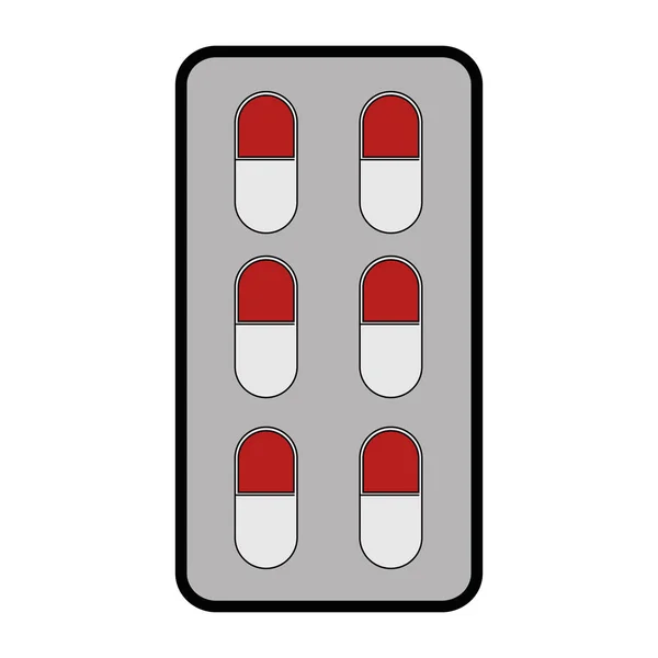 Gyógyszert tablettát ikon — Stock Vector