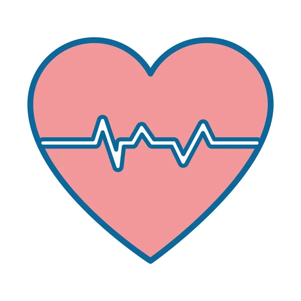 Corazón cardio icono — Vector de stock