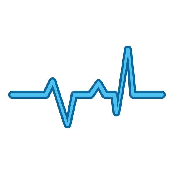 Cardio levenslijn pictogram — Stockvector