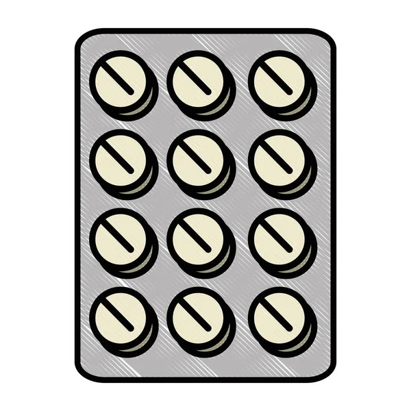Gyógyszert tablettát ikon — Stock Vector