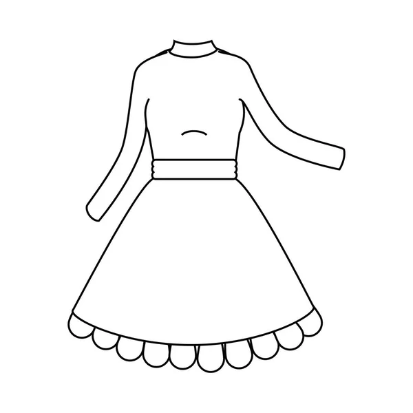 Schönes Kleid-Symbol — Stockvektor