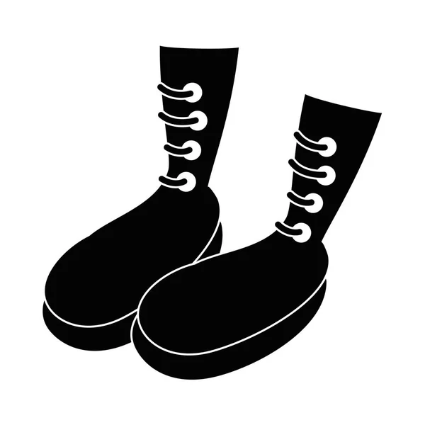 Imagen icono botas — Vector de stock