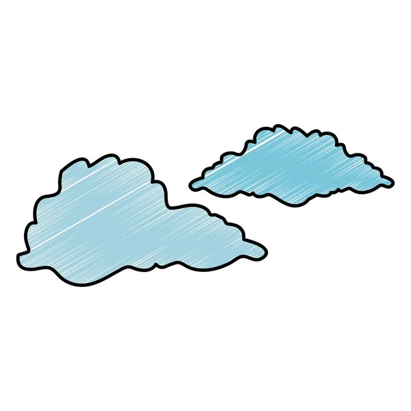 Immagine icona nuvole — Vettoriale Stock