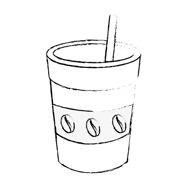 Σχεδιασμός καφέ ποτό — Διανυσματικό Αρχείο
