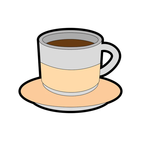 Kaffekoppikon – stockvektor