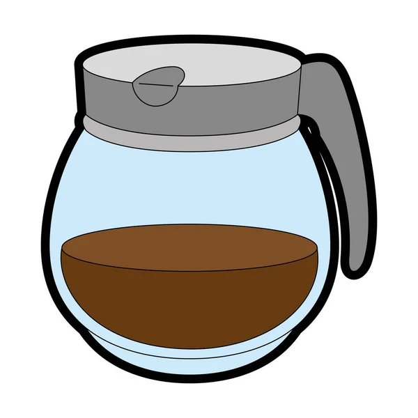 Kaffeekanne-Symbol — Stockvektor