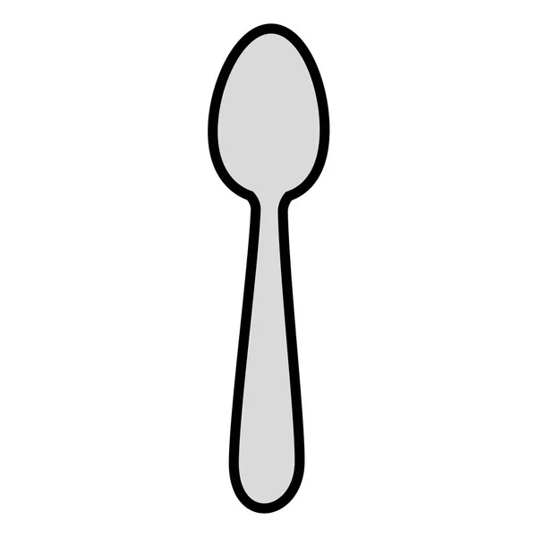 Immagine icona cucchiaio — Vettoriale Stock
