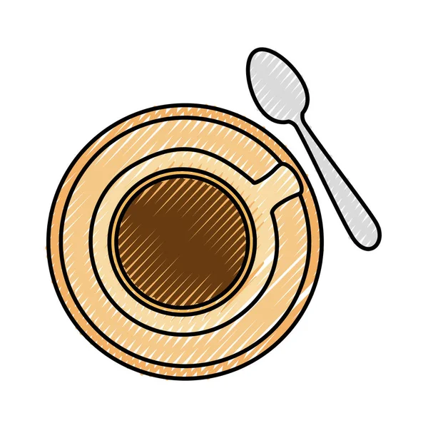 Taza de café icono — Vector de stock