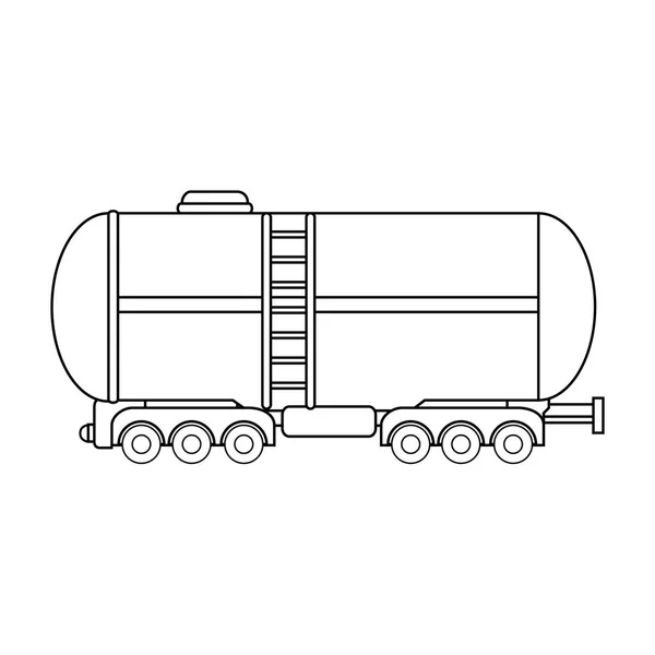 Pictogram van de tank van de lading — Stockvector