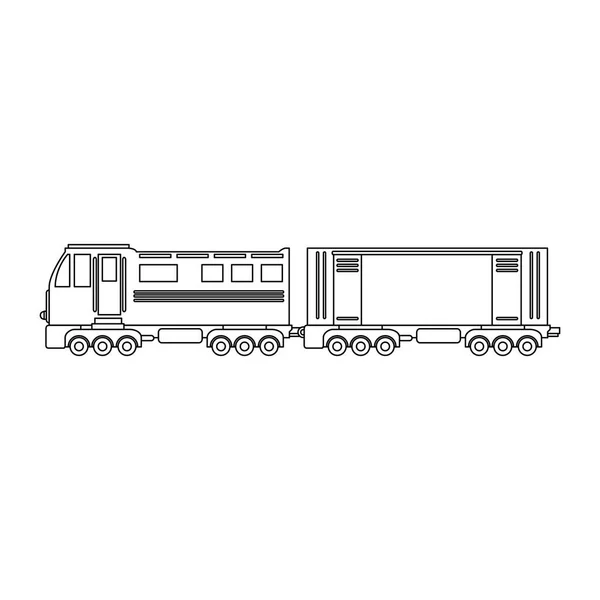 Imagen icono tren — Vector de stock
