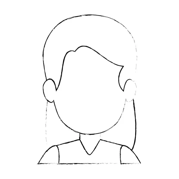 Icono de mujer Avatar — Vector de stock