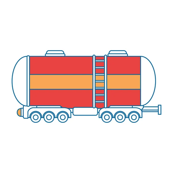Ícone do tanque de carga — Vetor de Stock