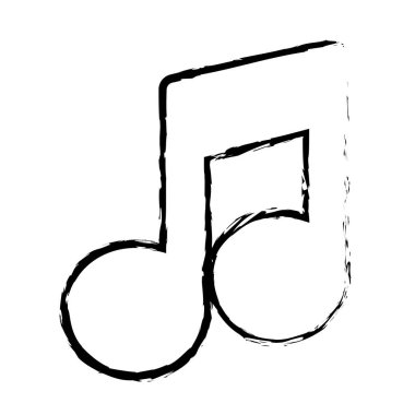 müzik Not izole simgesi