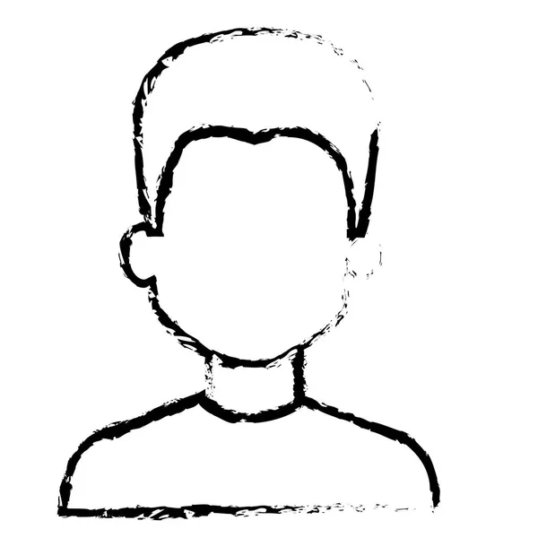 Joven hombre avatar carácter — Vector de stock