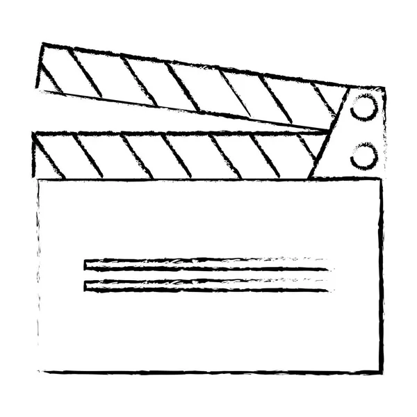 Clapper tablero icono de cine — Archivo Imágenes Vectoriales