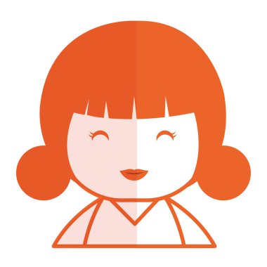 sevimli küçük Japon bebek