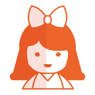 sevimli küçük Japon bebek