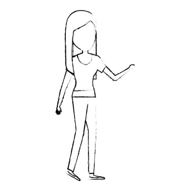 şık iş kadını avatar karakter