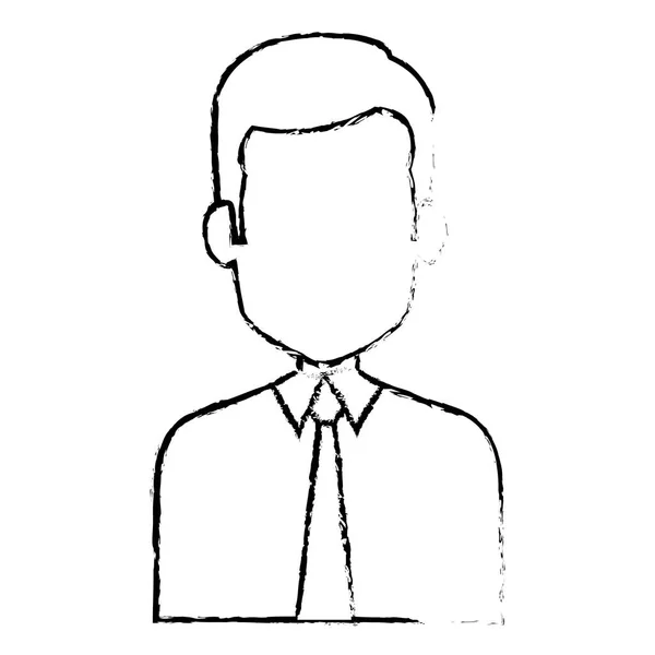 Eleganta affärsman avatar tecken — Stock vektor