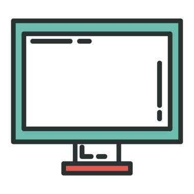 bilgisayar masaüstü izole simgesi