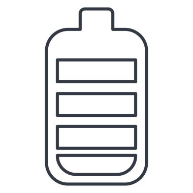 düzeyde izole pil simgesi