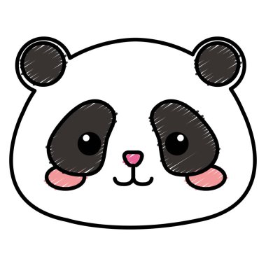 hayvan panda vektör halat