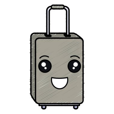 bavul seyahat izole simgesi